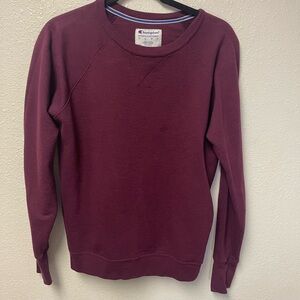 Champion Women's Crew Neck Sweater - Burgundy